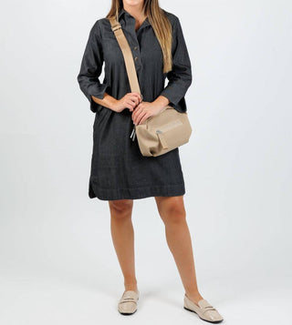 Hinson Wu - Women's Aileen Three Quarter Sleeve Denim Dress