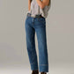 Free People - Risk Taker Mid-rise Straight Jeans
