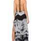 Jen'S Pirate Booty - Royal San High-cut Slits Maxi Dress