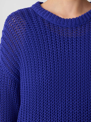 Eileen Fisher - Peruvian Organic Cotton Cord Crew Neck Top