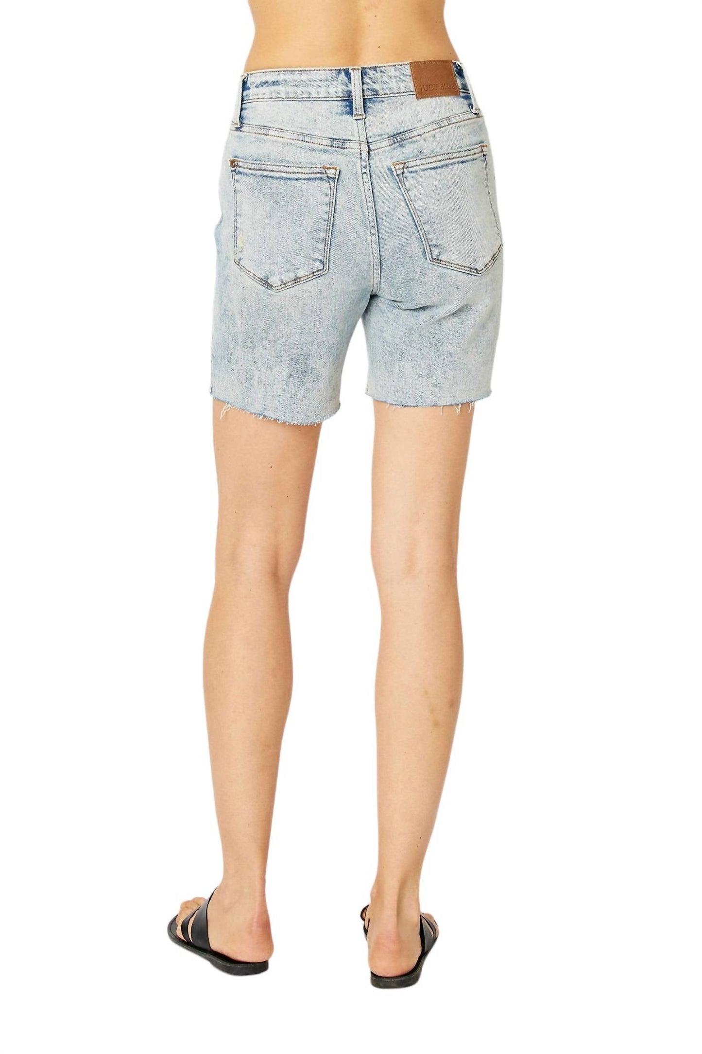 Judy Blue - High Waist Destroy Boyfriend Denim Short