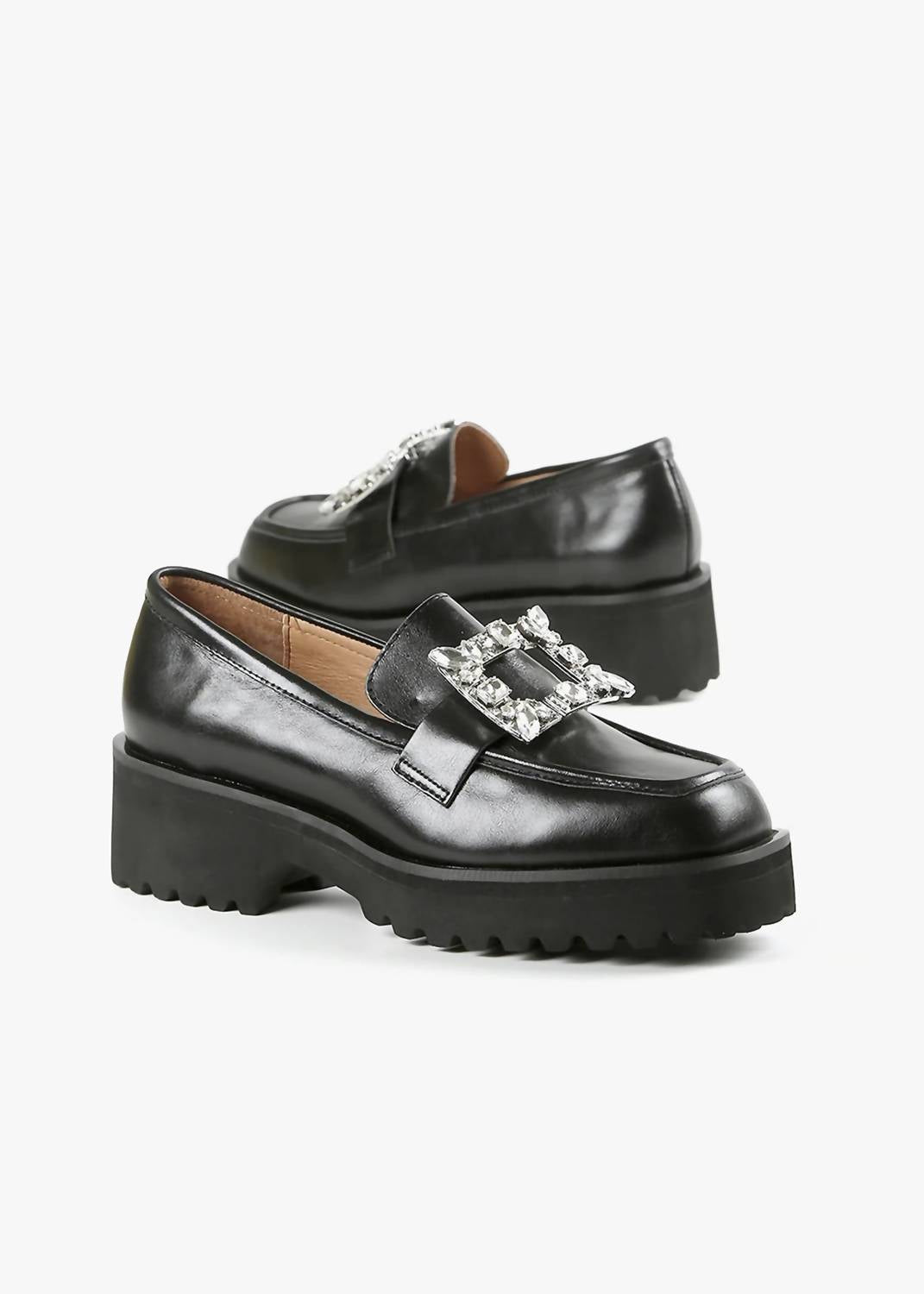 All Black - Women's Elton Lugg Loafer