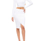 Kendall + Kylie - Compact Long Sleeve Crop Top