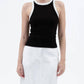Blu Pepper - Contrast Trim Racerback Knit Tank Top