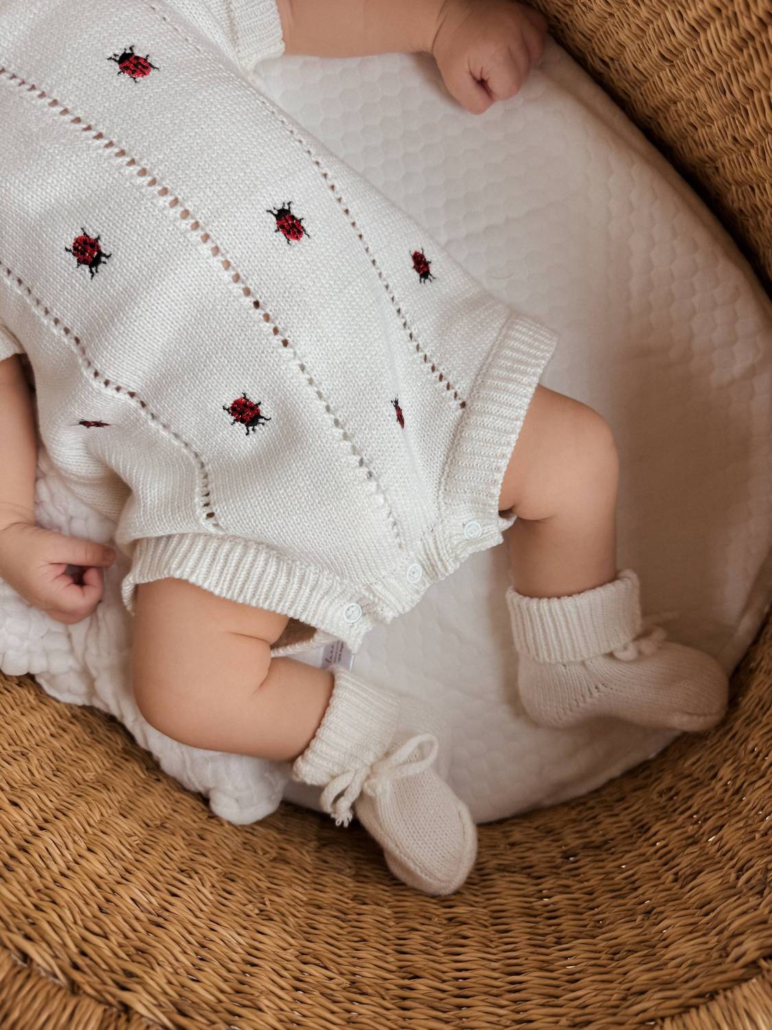 Luna & Luca - Baby Ladybug Organic Romper