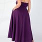 The Curve La - Plus Size Knit Tube Maxi Dress With Self Belt