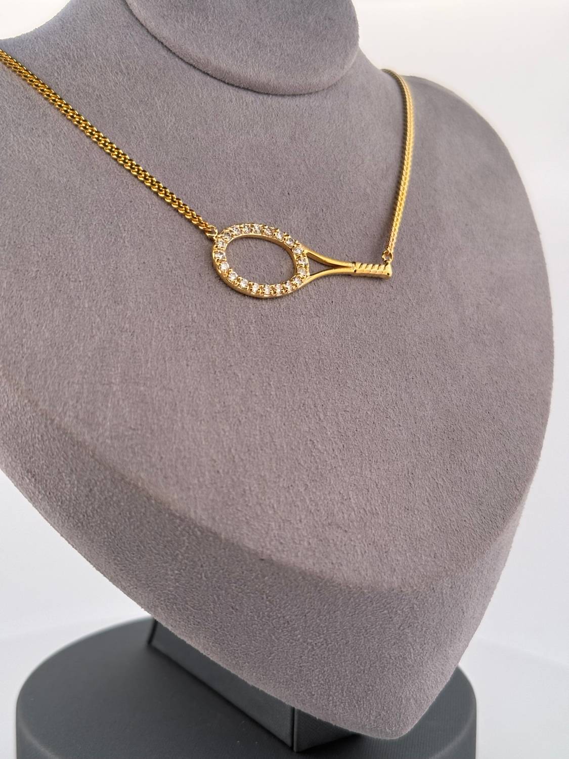 Love Love Tennis - Women's Galore Tennis Racket Necklace