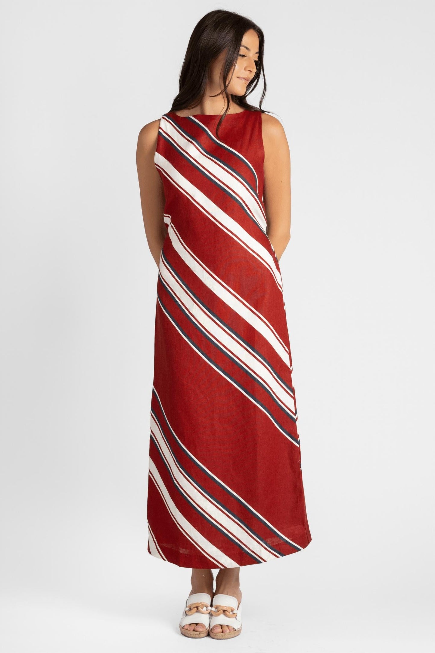 Faithfull The Brand - Women's Taylor Striped Midi Dress