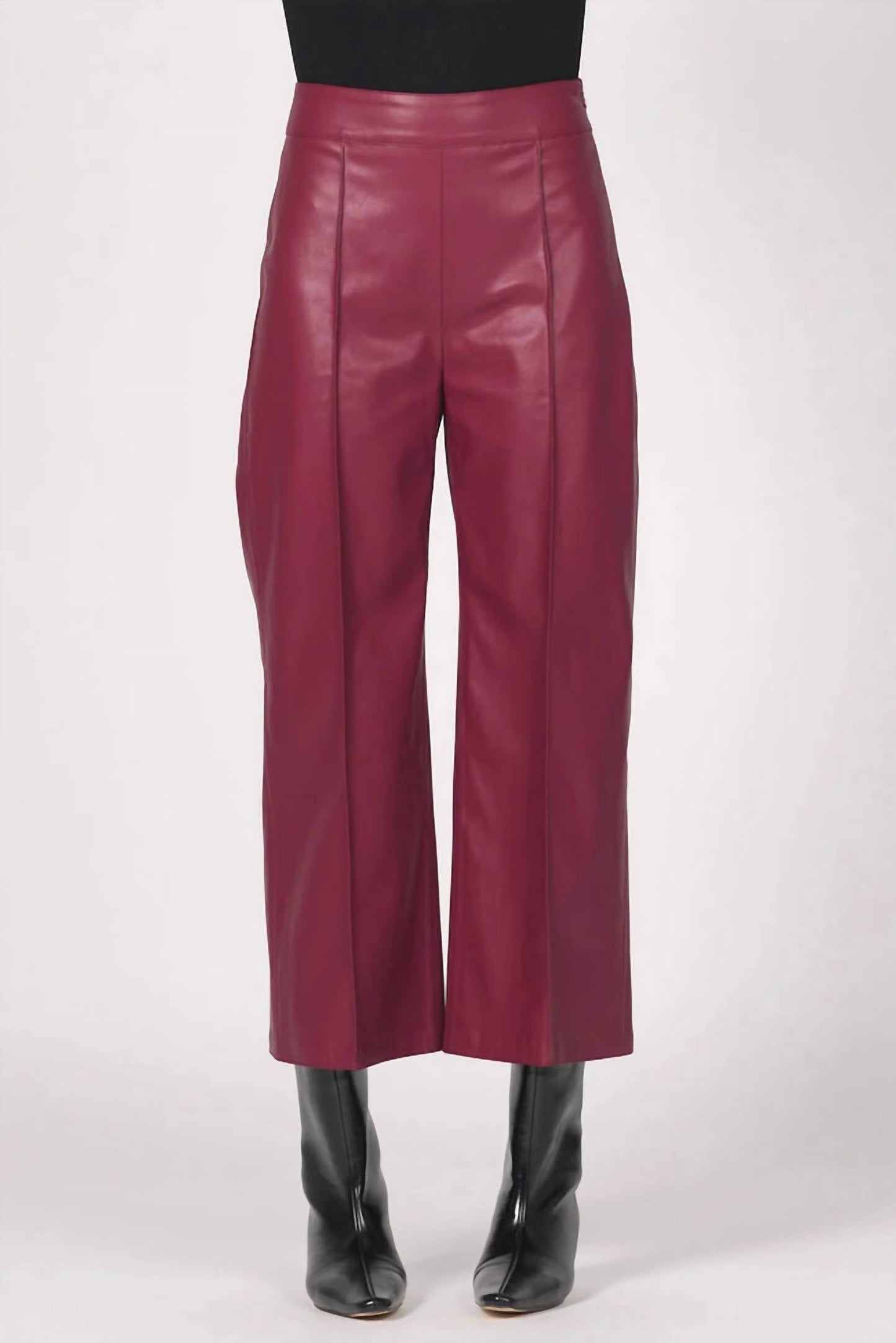 Another Love - Sparkle Wide Leg Leather Pants