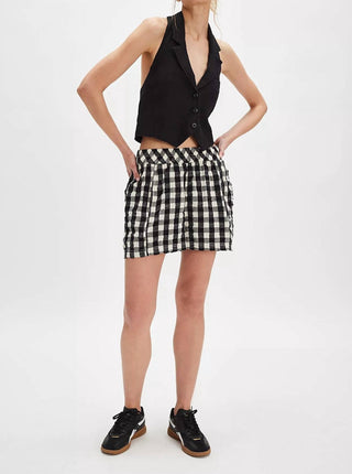 Free People - Shorts Seersucker Pull-On