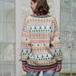 A Thousand Words - Christmas Print Cardigan