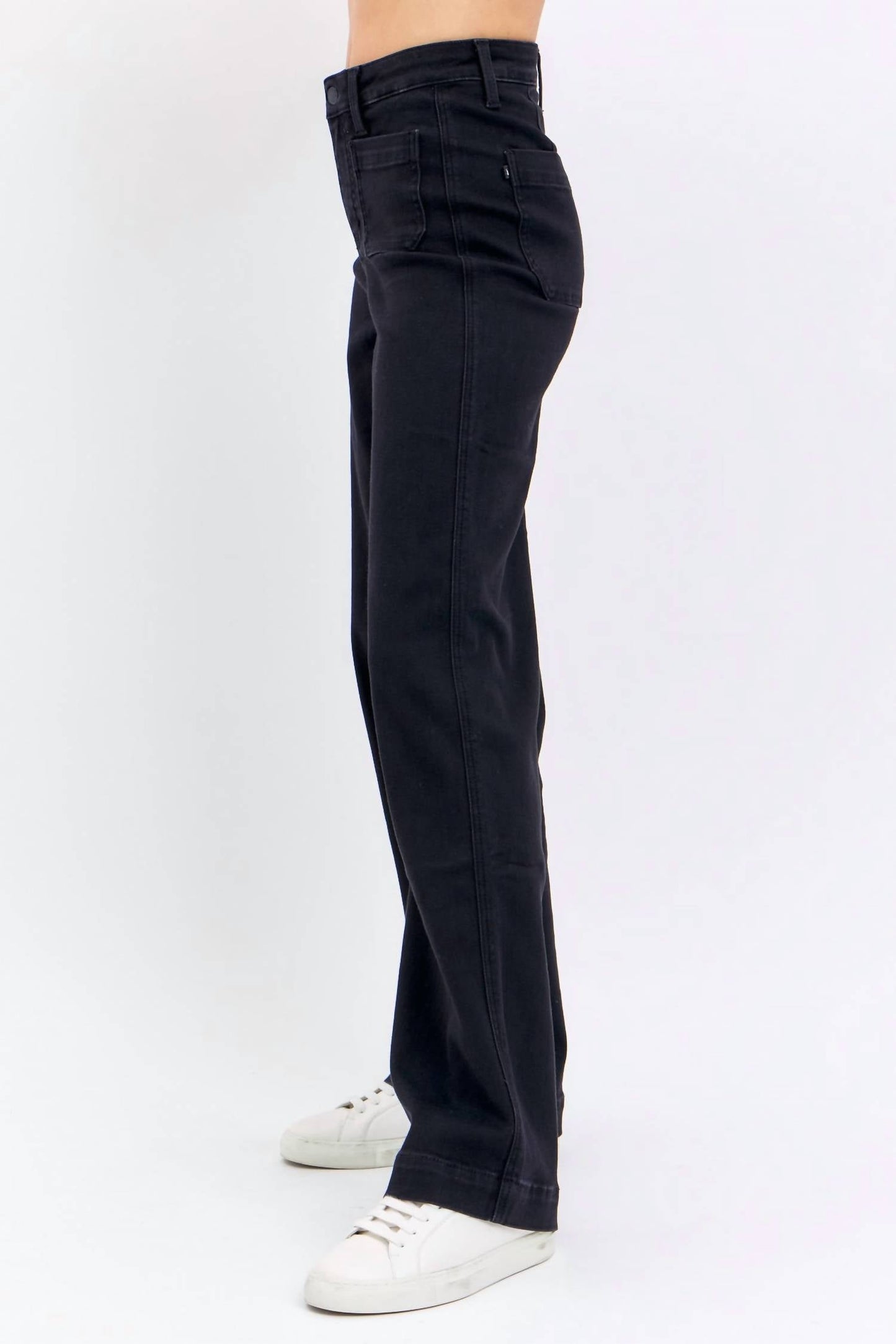 Judy Blue - High Waisted Patch Pocket Straight Leg Jeans