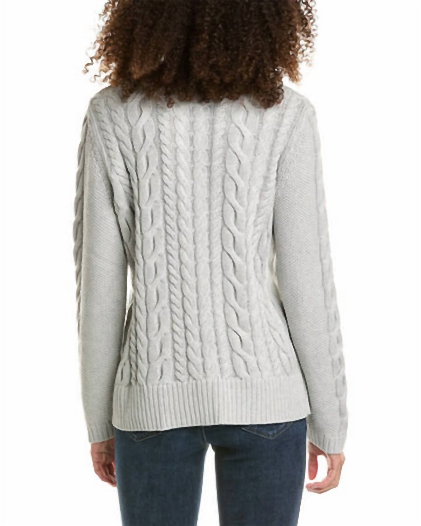 Alashan Cashmere - Lucky League Cable Cashmere-Blend Sweater