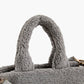 Like Dreams - Women's Demi Faux Fur Sherpa Square Shoulder Bag