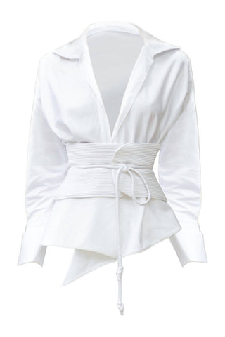 Andres Otalora – Camisa Feminina Tierra De Luz com Cinto Anexado
