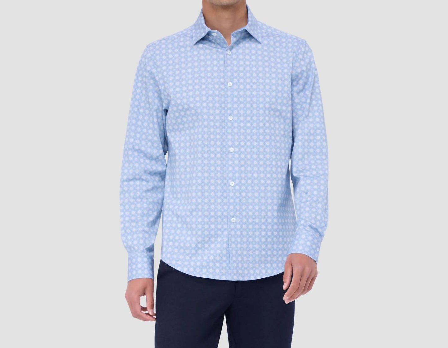 Bugatchi Uomo - Jimmy Double Sided Mandala/solid Ooohcotton Shirt