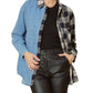 Entro - Denim & Plaid Top