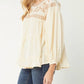 Entro - Embroidered Swiss Dot Blouse