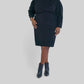 Donna Morgan - Long Sleeve Mini Sweater Dress - Plus