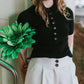 7115 By Szeki - Molly Collared Short Sleeves Top