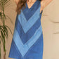 Adora - Chevron Crush Dress