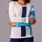 French Kyss - Color Block Scoop Neck Top
