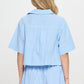 Meet Me In Santorini - Cerulean Stripe Set