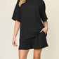 Double Take - Cozy Comfy Fit T-shirt & Shorts Set