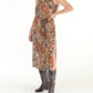 Paparazzi By Biz - Print Devore Long Tank Dress