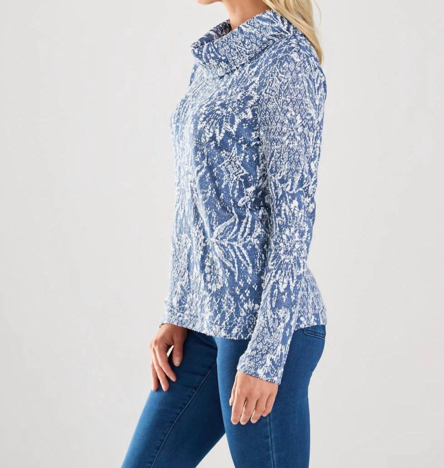 Fdj - Long Sleeve Cowl Neck Sweater