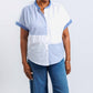 Elliott Lauren - Patchwork Button Front Shirt