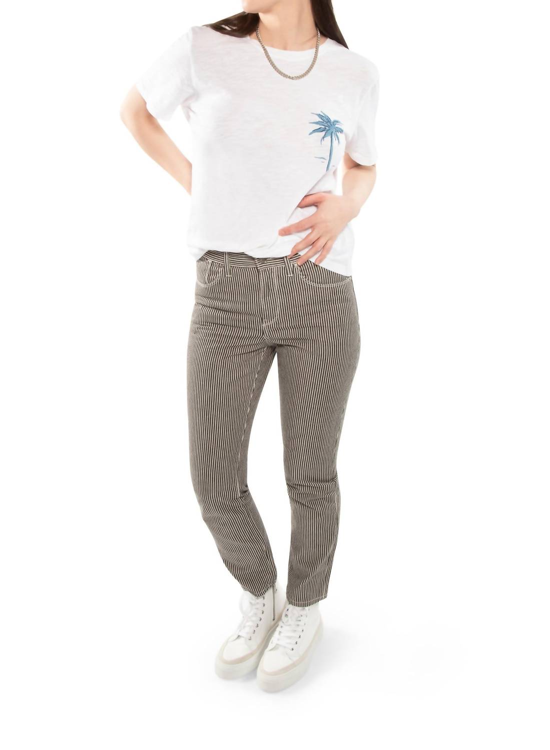 On This Day - "la vie est belle" Graphic Short Sleeve Knit Tee