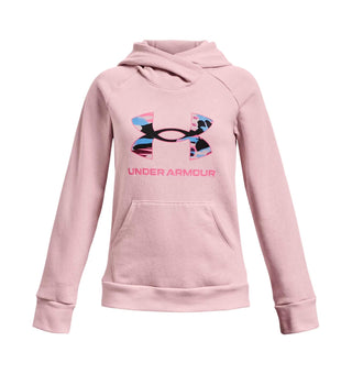 Under Armour - Moletom com capuz Rival Fleece Big Logo para meninas