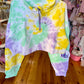 Azarhia - Girls Mardi Gras Tie Dye Cropped Tee