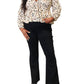 Double Take - Vibrant Plunge Peplum Top