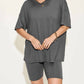 Basic Bae - V-neck T-shirt & Shorts Set