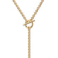 Eklexic - Colar feminino Micro Royal Rolo Toggle Lariat
