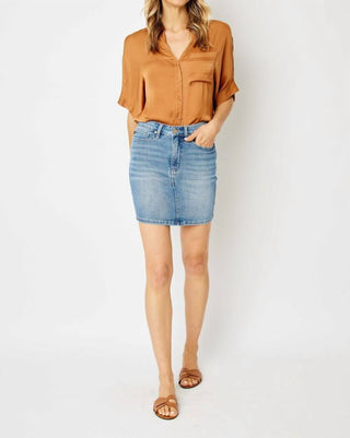 Judy Blue - High Waist Tummy Control Jean Skirt