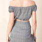 Honey Punch - Harmony Off The Shoulder Crop Top