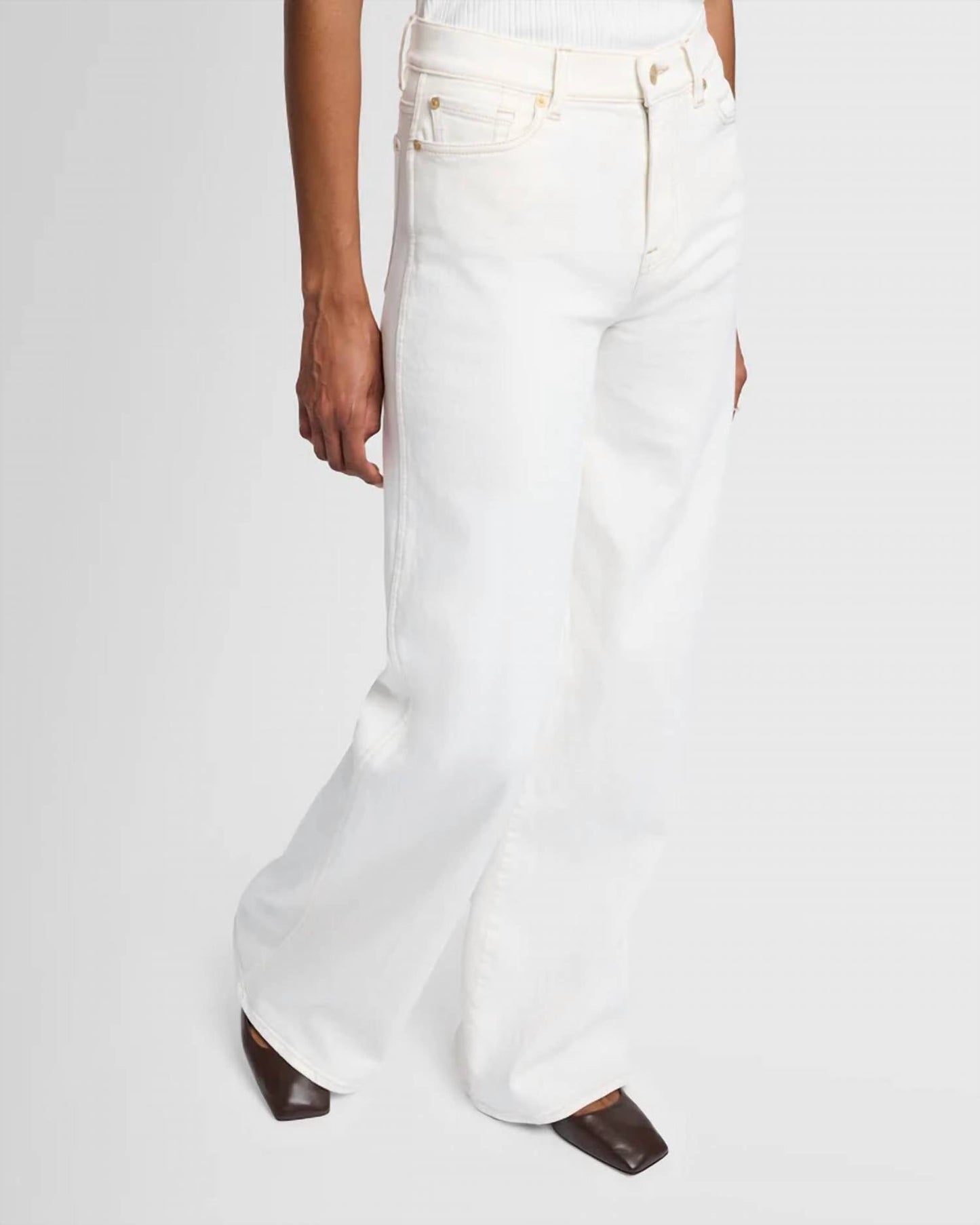 7 For All Mankind - Lotta High Waist Wide Leg Jeans