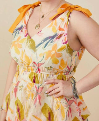 Hayden La - Floral Tiered Skirt Dress