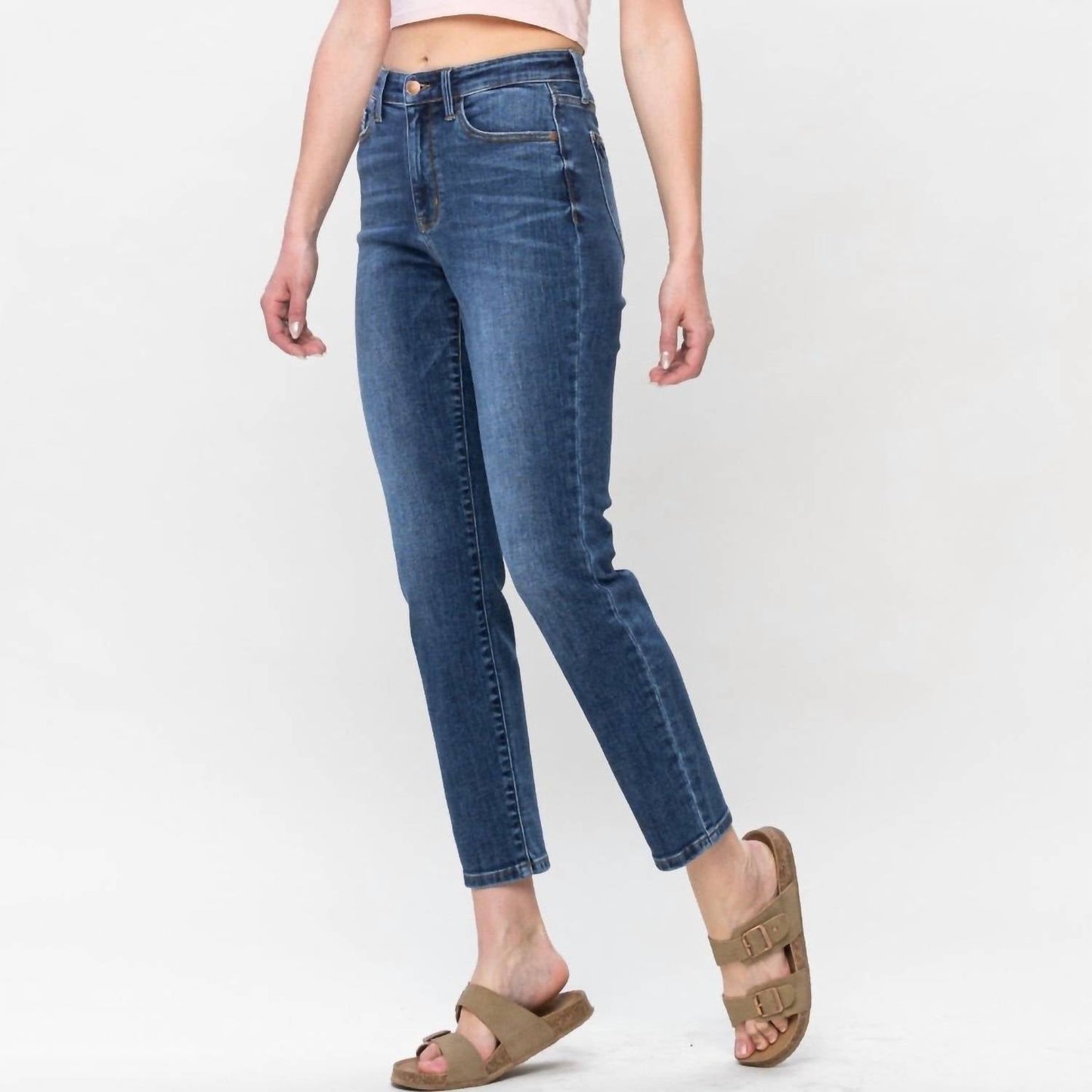 Judy Blue - High Waist Pocket Shield Slim Fit Jeans