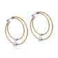 Alor - Dual Pearl Hoop Earring