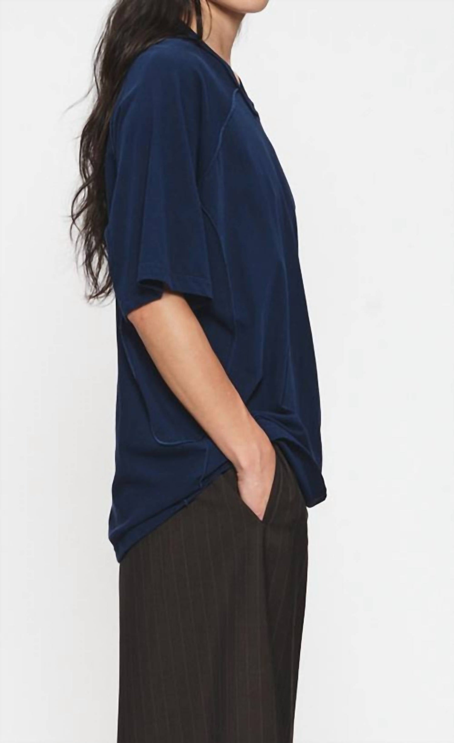 6397 - Inside Out V-neck Top