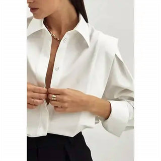 Mulla - Camisas com dobra na linha do ombro