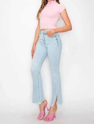 Artemis Vintage - Calça Jeans Western Boot Cut de Cintura Alta