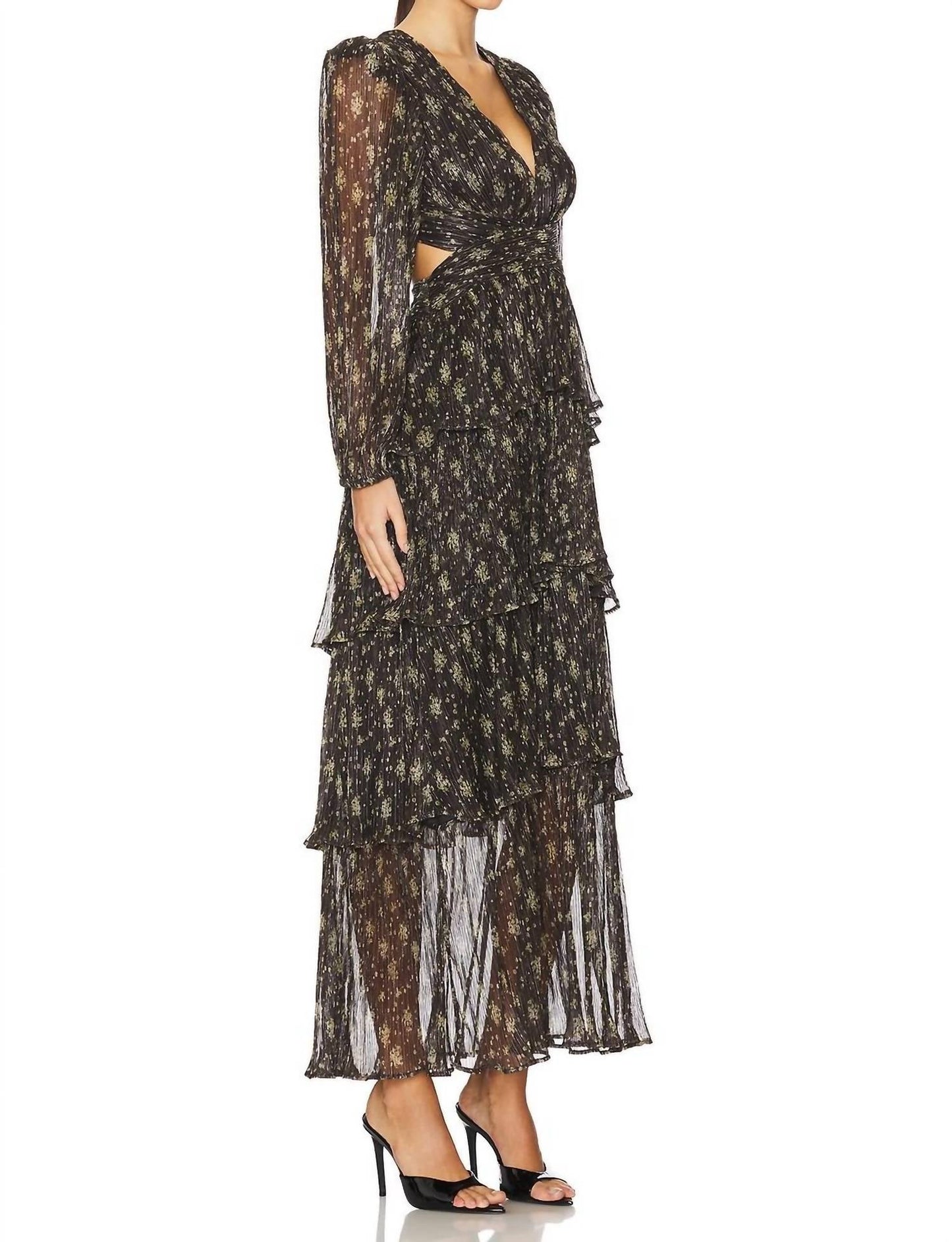 Astr - Anora Floral Tiered Maxi Dress