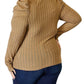 Basic Bae - Ribbed Mock Neck Top With Puff Sleeves