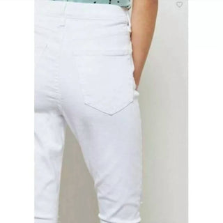 Topshop - Calça Jeans Skinny Jamie Moto Rasgada de Cintura Alta