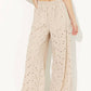 Ocean Drive - Floral Eyelet Wide Leg Pants